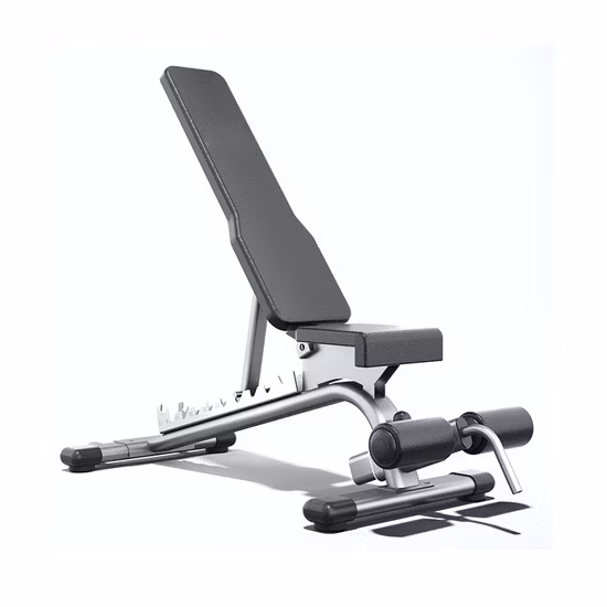 Banc de musculation avec haltères pliables et réglables, commercial, avec inclinaison et déclin, exercice plat